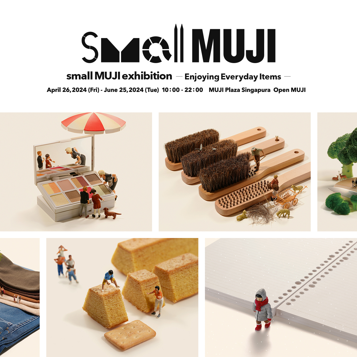 small MUJI exhibition -Enjoying Everyday Items- in Singapura