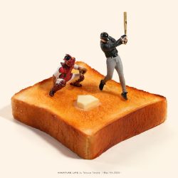 ストライク！“バター”アウト！