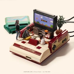 家族でファミリーコンピュータ