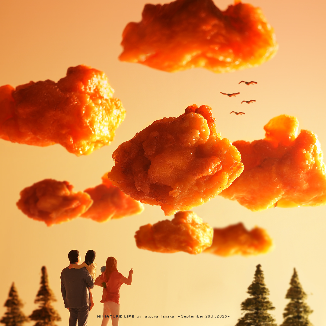 カラっとあがった夕焼け雲