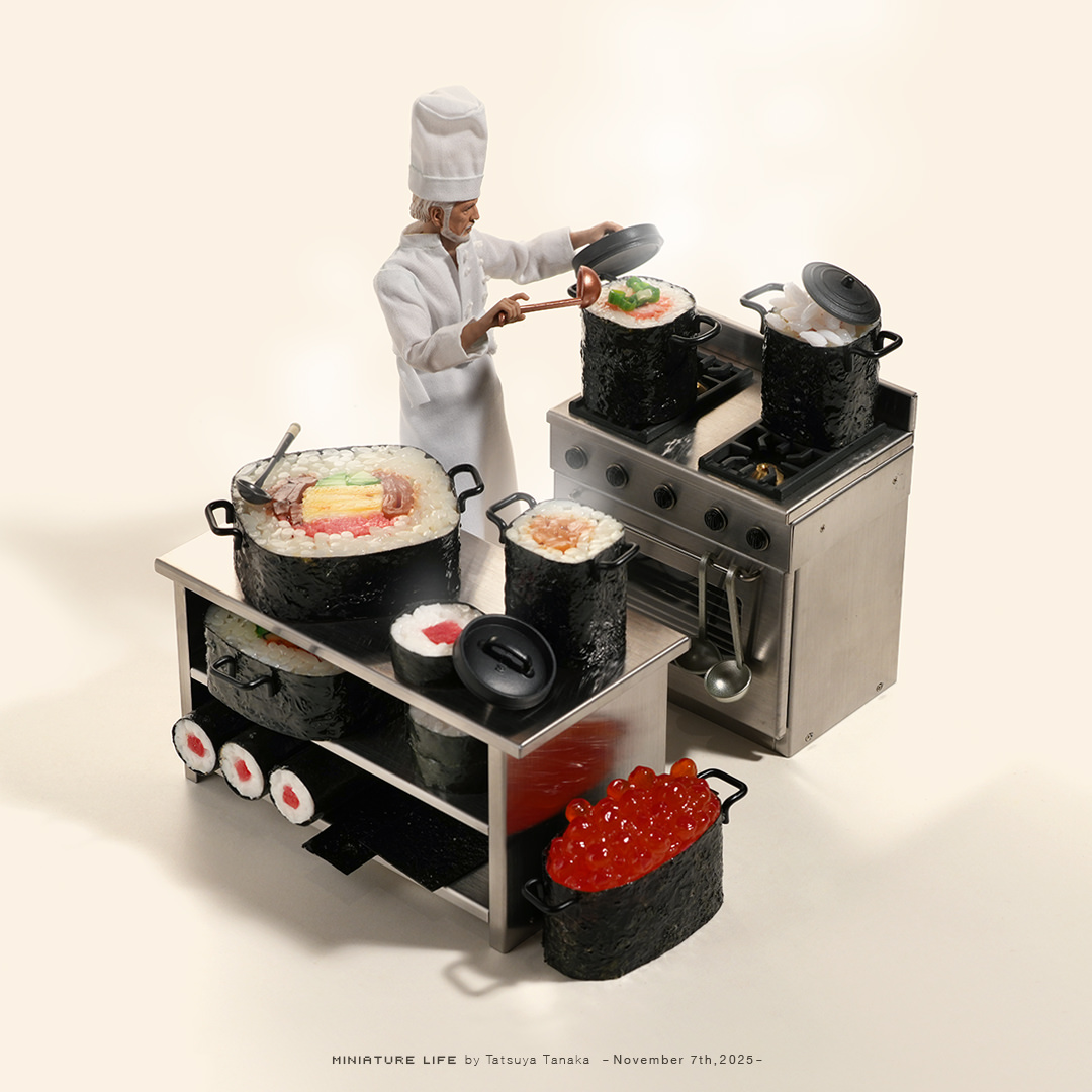 ノリノリで料理中