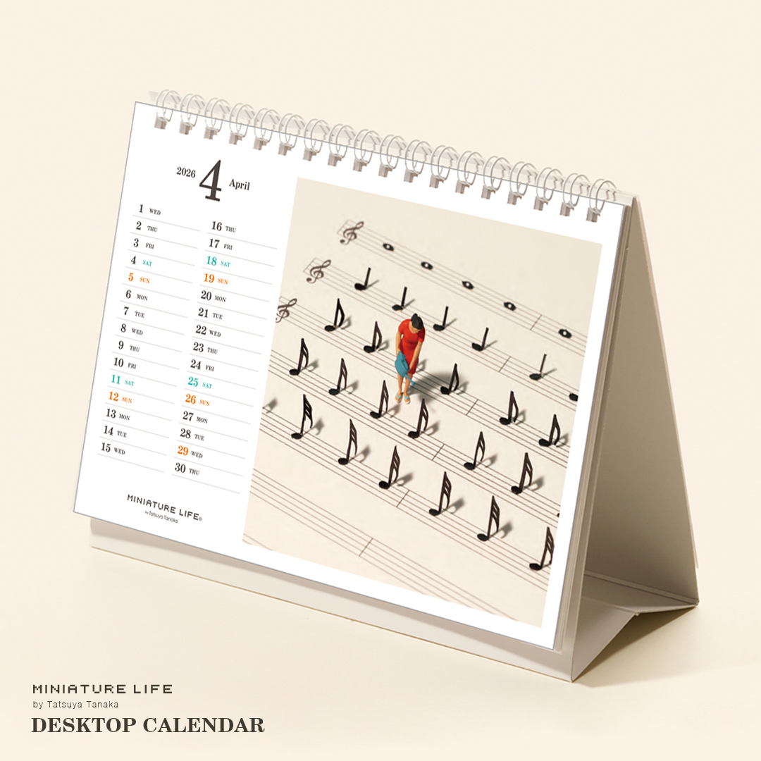 2026-2027 MINIATURE LIFE 卓上カレンダー