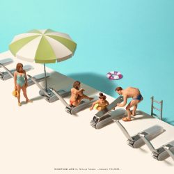 “つめ”があまいデッキチェア