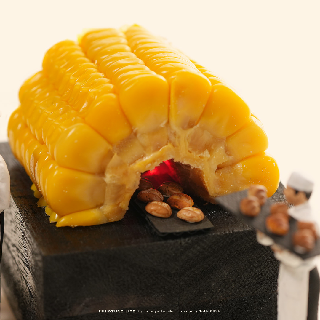 コーンがり焼けました