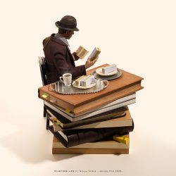 サンドの飯より読書好き